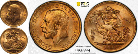 1915 Gold Sovereign PCGS MS64