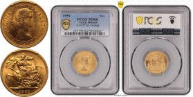 1959 Gold Sovereign PCGS MS66