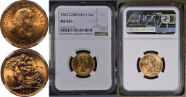 1962 Gold Sovereign NGC MS 65+