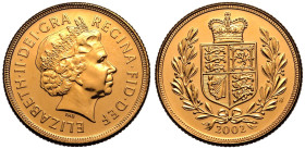 2002 Gold Sovereign Golden Jubilee Uncirculated, clouding