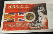 2003 Gold Sovereign sealed in original Royal Mint packaging
