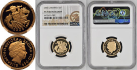2005 Gold Sovereign Reworked St. George Proof NGC PF 70 ULTRA CAMEO Box & COA