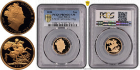 2016 Gold Sovereign 90th Birthday Proof PCGS PR70 DCAM Box & COA