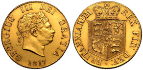 1817 Gold Half-Sovereign Extremely fine, cleaned