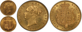 1849 Gold Half-Sovereign PCGS MS63