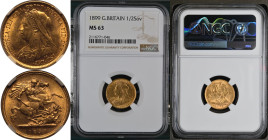 1899 Gold Half-Sovereign NGC MS 63