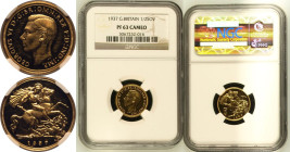 1937 Gold Half-Sovereign Proof NGC PF 63 CAMEO