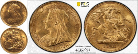 1900 Gold Half-Sovereign PCGS MS64