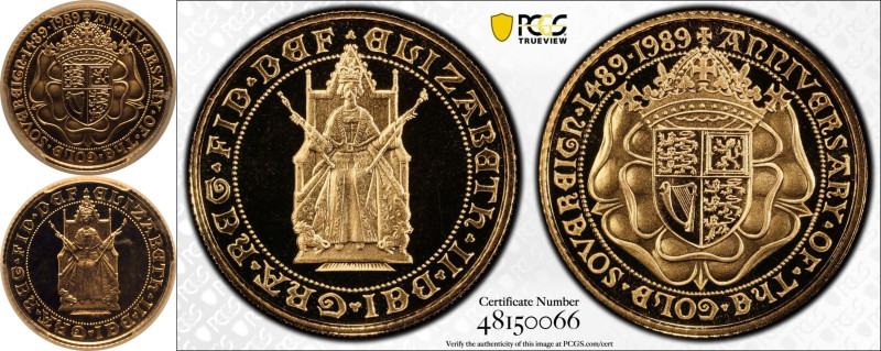 PR70 DCAM | UNITED KINGDOM. Elizabeth II, 1952-2022. 
Gold Half-Sovereign, 1989...