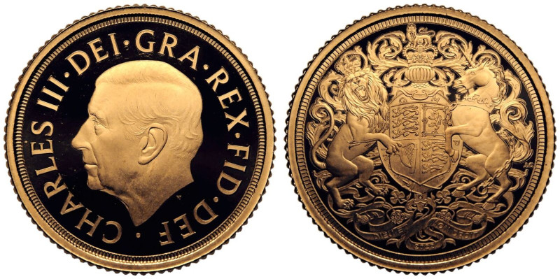 UNITED KINGDOM. Elizabeth II, 1952-2022. 
Gold Half-Sovereign, 2022. Royal Mint...