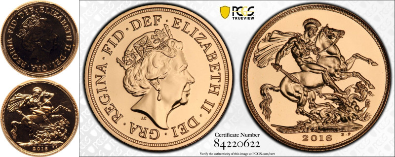 MS69 | INDIA. Elizabeth II, 1952-2022. 
Gold Sovereign, 2016 I. Struck in New D...