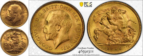 1926 SA Gold Half-Sovereign Equal-finest PCGS MS66