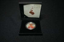 Alderney 2014 Silver 5 Pounds Proof Box & COA