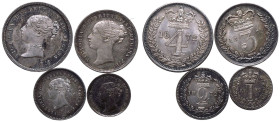 1872 Silver Maundy Set