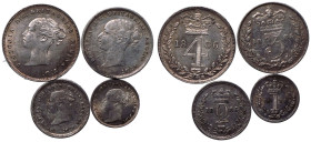 1886 Silver Maundy Set