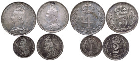 1889 Silver Maundy Set
