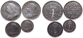 1901 Silver Maundy Set