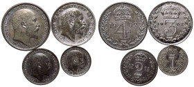 1902 Silver Matte Proof Maundy Set
