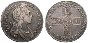 1696 Silver Crown OCTAVO Fine