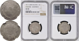 Cheshire, Nantwich 1811 Silver Shilling Token NGC AU 58