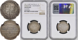 Dorsetshire, Shaftesbury 1811 Silver Shilling Token NGC AU DETAILS