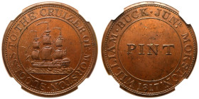 Morston 1817 Copper Penny Token NGC MS 63 BN