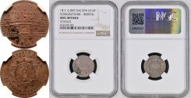 Merchant Token 1811 Silver Sixpence NGC UNC DETAILS