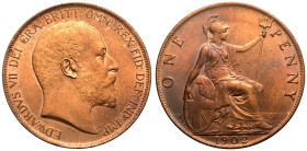 1902 Bronze Penny High tide UNC