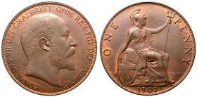 1907 Bronze Penny About Mint State