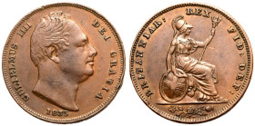 1835 Copper Farthing Extremely Fine