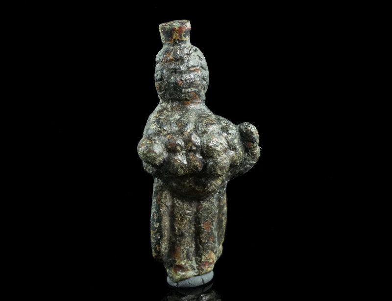 A ROMAN BRONZE STATUETTE OF PRIAPUS
Circa 2nd-3rd century AD.
The god of fertili...