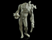 A FINELY MODELLED ROMAN BRONZE STATUETTE OF MERCURY
Circa 1st-2nd century AD.
The messenger god is standing in contrapposto, shown nude but for a cloa...