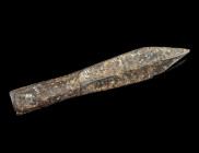 A HEAVY MEDIEVAL IRON CROSSBOW BOLT
Circa 14th-15th century AD.
Four-sided socketed crossbow bolt with sharp diamond-shaped tip.
L 102 mm Ex Austrian ...