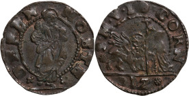 Venezia, Giovanni Corner (1625-1629), soldo da 12 bagattini. Cu, gr. 1,64. Paolucci 16. BB

BB