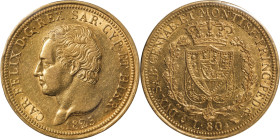Regno di Sardegna, Carlo Felice (1821-1831). - 80 Lire - 1825 T - AU Pag. 26; Mont. 4 SPL+

SPL+
