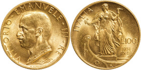 Regno d'Italia, Vittorio Emanuele III (1900-1946). 100 lire 1931 anno IX Italia su prora. Au, gr. 8,80. Pagani 647. FDC.

FDC