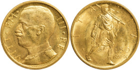 Regno d'Italia, Vittorio Emanuele III (1900-1946). 50 lire 1931 anno IX Littore. Au, gr. 4,40. Pagani 657. FDC.

FDC