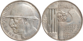 Regno d'Italia, Vittorio Emanuele III (1900-1946). 20 lire 1928 - VI Elmetto. Ar, gr. 19,95. Pagani 680. Migliore di SPL

SPL+