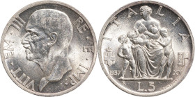Regno d'Italia, Vittorio Emanuele III (1900-1946). 5 lire 1937 - XV Ar, gr. 5. Pagani 720. R. FDC ECCEZIONALE

FDC