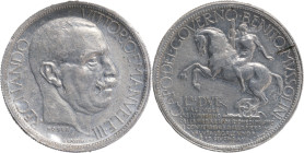 Regno d'Italia, Vittorio Emanuele III (1900-1946). 2 lire 1928, buono Fiera di Milano. Prova in alluminio. Pagani 745. Luppino 527. Sigillata Perrone....