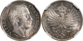 Regno d'Italia, Vittorio Emanuele III (1900-1946).. 1 Lira 1901. AG. Concerto.127. NGC MS 64 FDC ECCEZIONALE

FDC