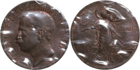 Regno d'Italia, Vittorio Emanuele III (1900-1946). 10 centesimi 1911 Cinquantenario. Cu, gr. 10. Pagani 863. Sigillata Perrone FDC

QFDC