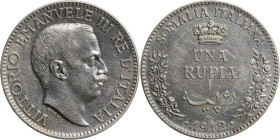 monetazione per la Somalia, Vittorio Emanuele III (1900-1946) 1 Rupia 1912 Roma MIR 1175b Pagani 959 Ag g 11,68 mm 30 • BB/SPL

BB/SPL