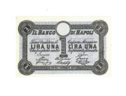 Cartamoneta Italiana, Banco di Napoli 1 Lira 1/10/1870 NA 39 (R3)

FDS
