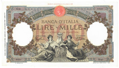 Regno d'Italia, 1000 Lire Regine del Mare (Fascio) Roma D.M. 12.02-1935 Gig. BI 44E R

SPL