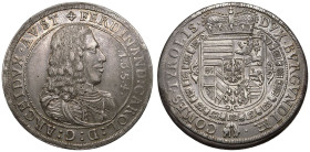 Austria: HRE Ferdinand III 1654 Silver Taler Good very fine