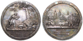 Austria: Empire ND (1806) Silver Medal Extremely fine, deep multi-coloured toning