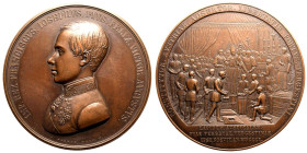 Austria Franz Joseph I 1850 Bronze Medal Vienna-Trieste Railway Extremely fine