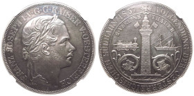 Austria Franz Joseph I 1857 A Silver 2 Taler Trieste Railway NGC PF 58