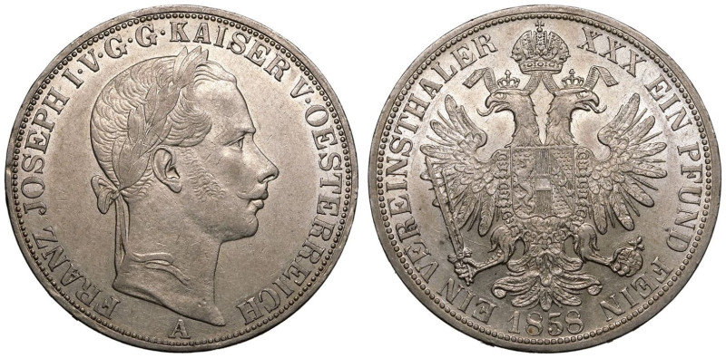 Extremely fine + | AUSTRIA. EMPIRE. Franz Joseph I, 1848-1916. 
Silver Vereinst...
